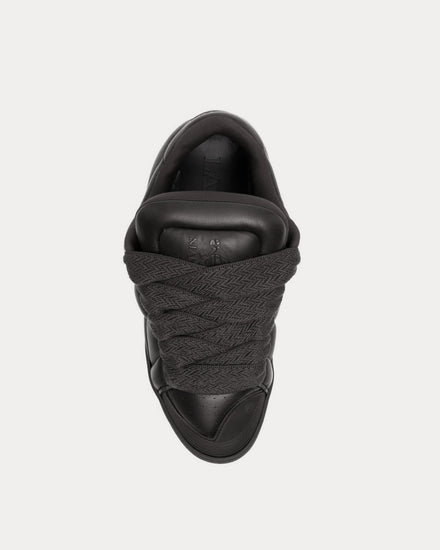 Lanvin Curb XL Leather Black Low Top Sneakers - 2