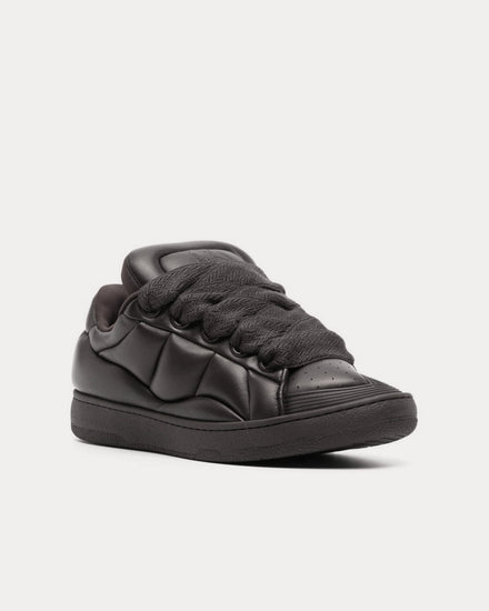 Lanvin Curb XL Leather Black Low Top Sneakers - 3