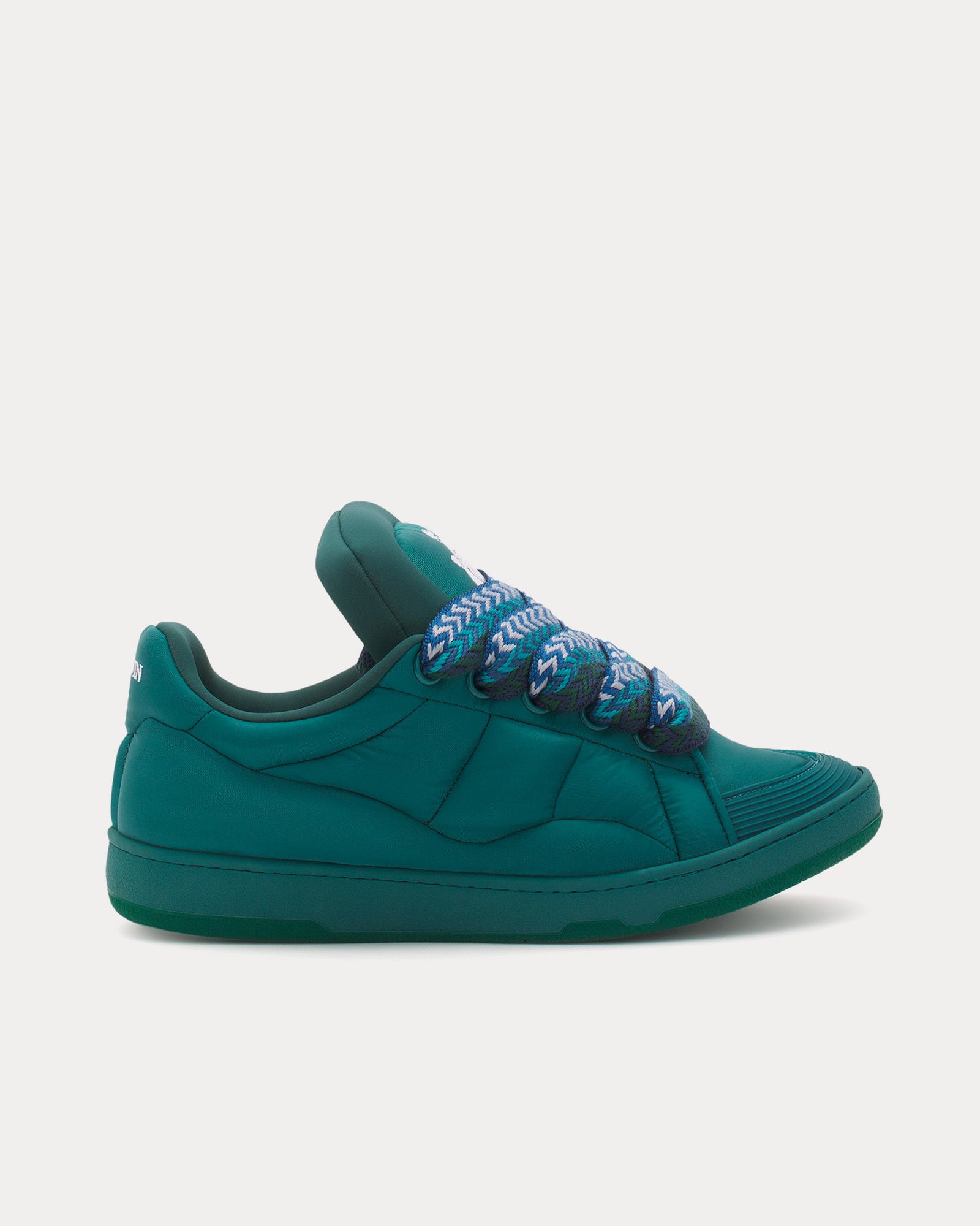 Lanvin - Curb XL Nylon Forest Low Top Sneakers