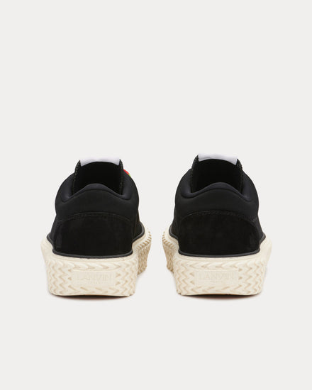 Lanvin Curbies Cotton Canvas Black Low Top Sneakers - 4