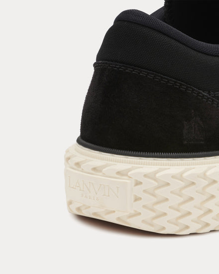 Lanvin Curbies Cotton Canvas Black Low Top Sneakers - 5