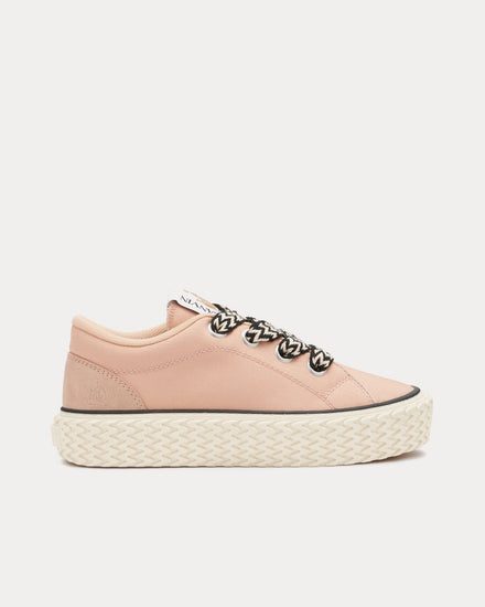 Lanvin Curbies Cotton Canvas Pink Low Top Sneakers - 1