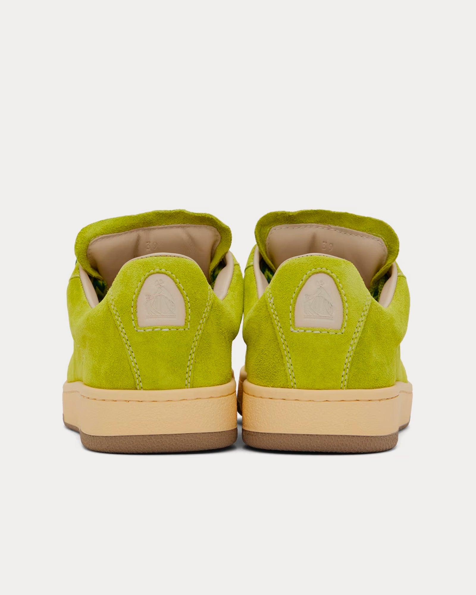 Lanvin - Lite Curb Suede Absinthe Green Low Top Sneakers