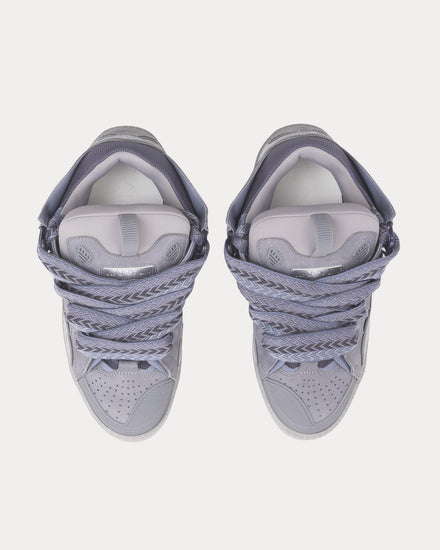Lanvin Curb Leather Light Grey Low Top Sneakers - 2