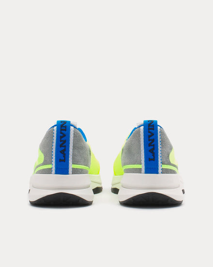 Lanvin L-I Mesh Optic White / Green Low Top Sneakers - 3