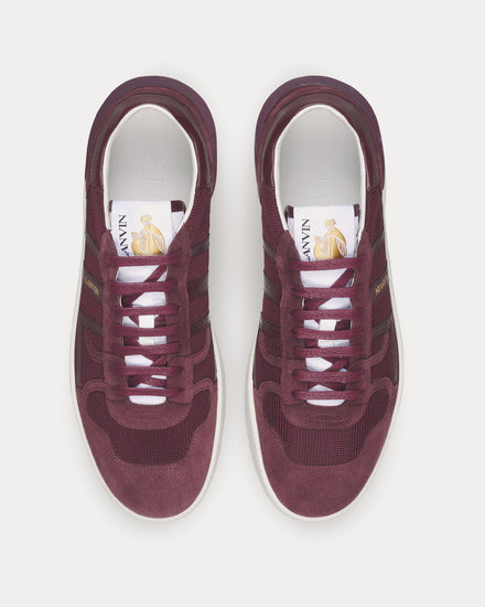 Lanvin Mesh Burgundy Low Top Sneakers - 2