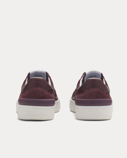 Lanvin Mesh Burgundy Low Top Sneakers - 4