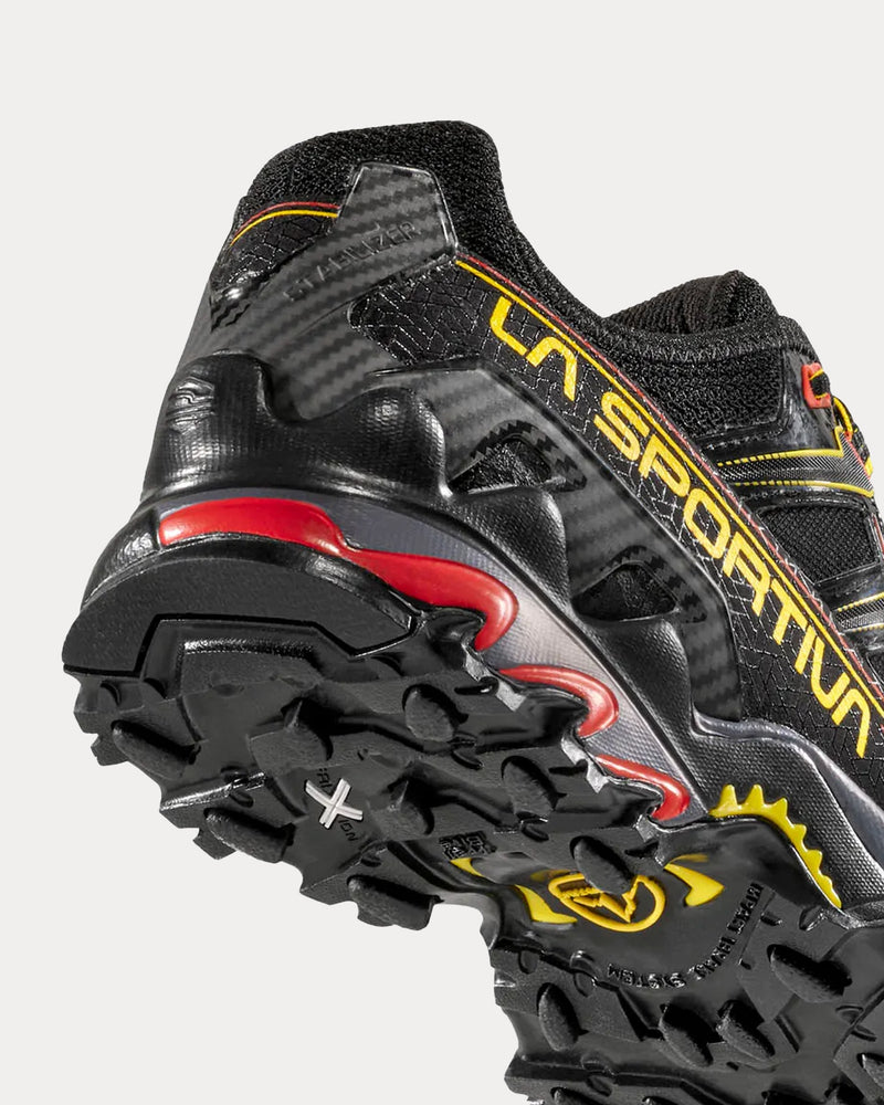 La Sportiva Ultra Raptor II Black / Yellow Running Shoes - 3