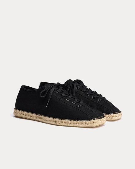 Lemaire Linoleum Laced Espadrilles Black Low Top Sneakers - 3