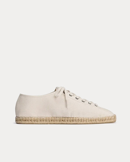 Lemaire Linoleum Laced Espadrilles Off White Low Top Sneakers - 1