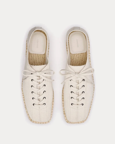 Lemaire Linoleum Laced Espadrilles Off White Low Top Sneakers - 3