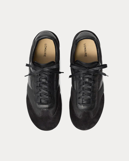 Lemaire Soft Runner Suede & Nylon Black Low Top Sneakers - 2