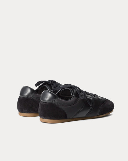 Lemaire Soft Runner Suede & Nylon Black Low Top Sneakers - 4