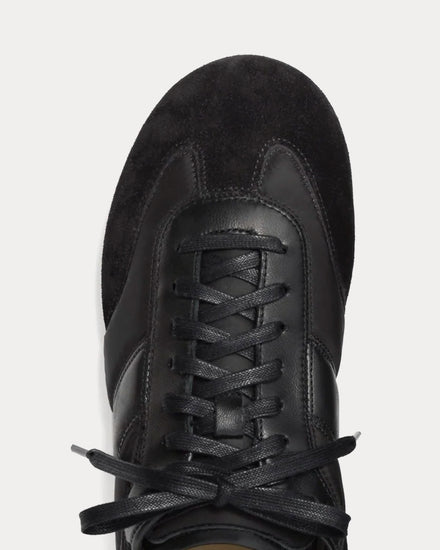 Lemaire Soft Runner Suede & Nylon Black Low Top Sneakers - 5