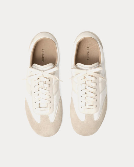 Lemaire Soft Runner Suede & Nylon White Low Top Sneakers - 2