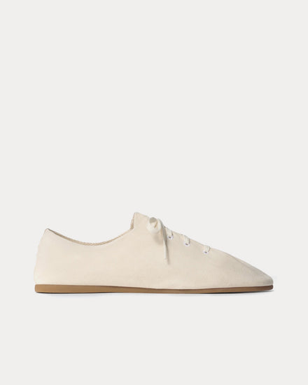 Lemaire Souris Cotton Canvas Light Cream Low Top Sneakers - 1