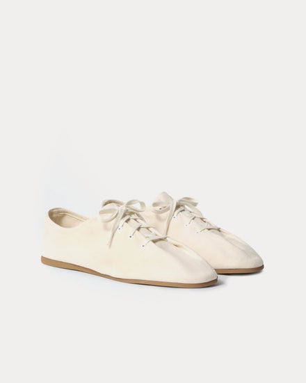 Lemaire Souris Cotton Canvas Light Cream Low Top Sneakers - 3