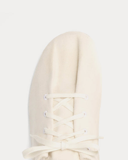 Lemaire Souris Cotton Canvas Light Cream Low Top Sneakers - 5