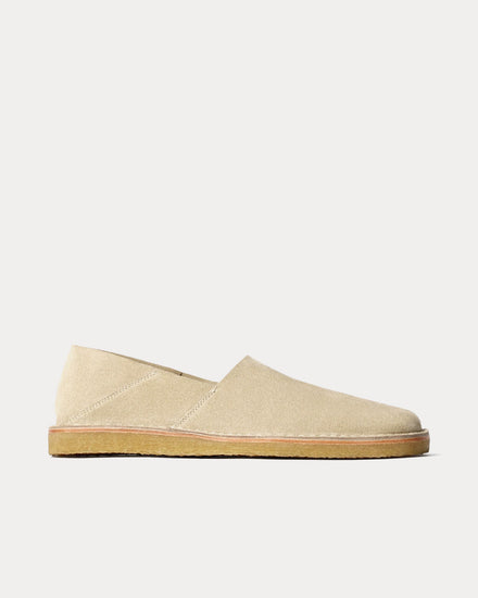 Lemaire Square Suede Kraft Beige Loafers - 1