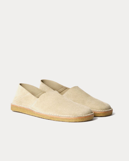 Lemaire Square Suede Kraft Beige Loafers - 3