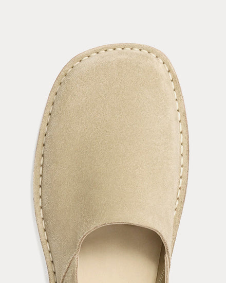 Lemaire Square Suede Kraft Beige Loafers - 5