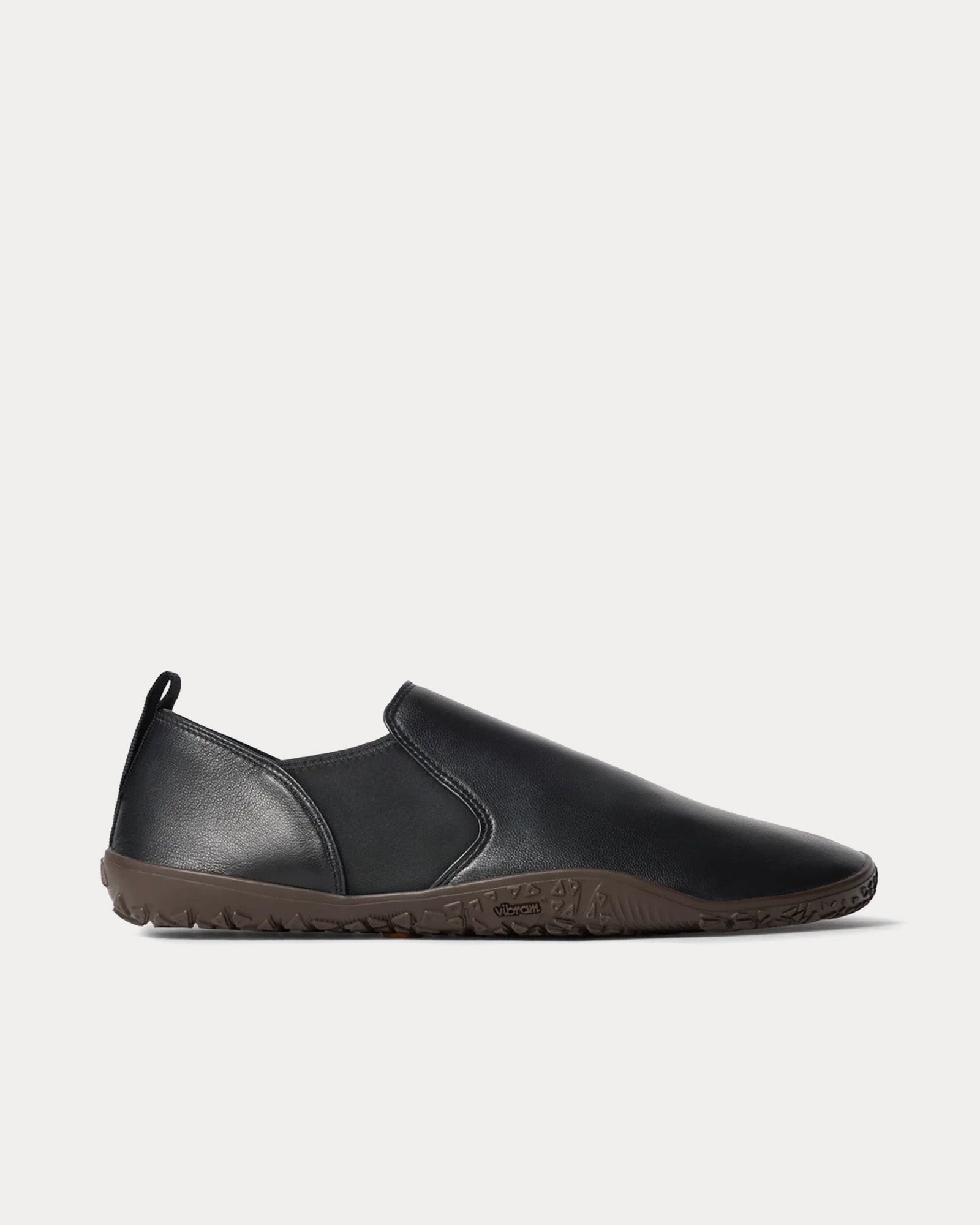 Lemaire Women's Vibram Glove Shiny Nappa Lamb Black Slip On Sneakers