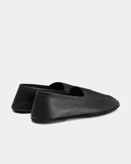 Lemaire Indoor Shiny Nappa Leather Black Slippers - 3