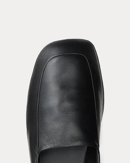 Lemaire Indoor Shiny Nappa Leather Black Slippers - 5
