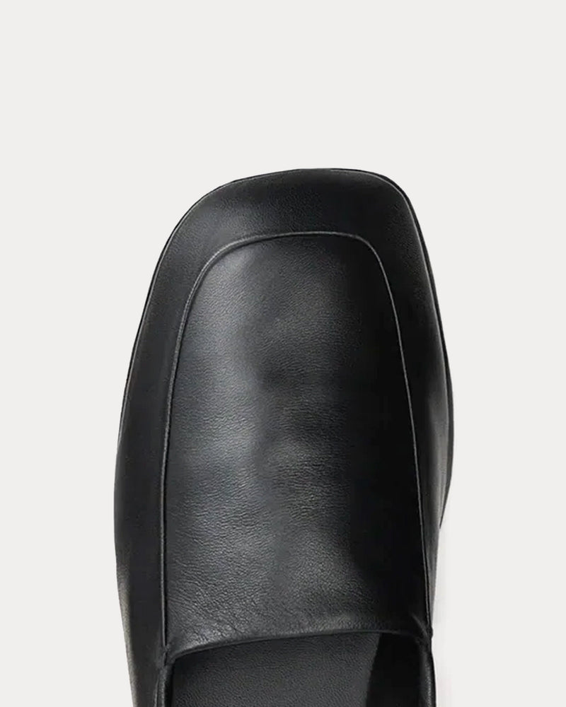 Lemaire Indoor Shiny Nappa Leather Black Slippers - 5