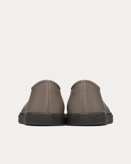 Lemaire Piped Cappuccino Slip On Sneakers - 3