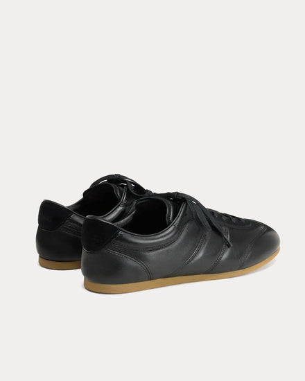 Lemaire Soft Runner Shiny Nappa Lamb Black Low Top Sneakers - 4
