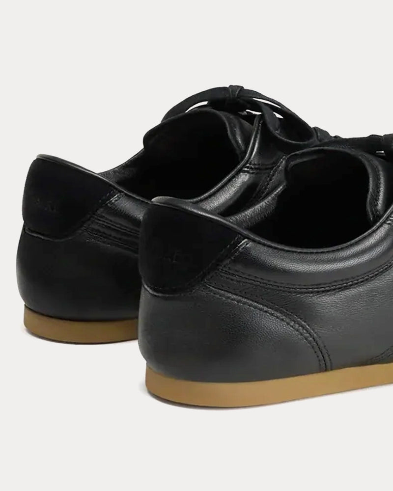 Lemaire Soft Runner Shiny Nappa Lamb Black Low Top Sneakers - 5