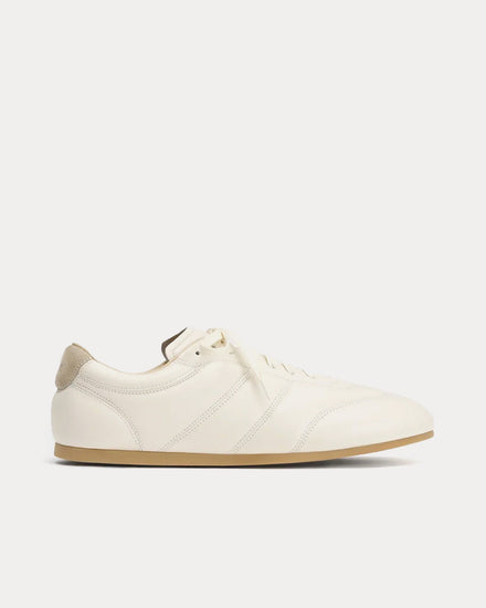 Lemaire Soft Runner Shiny Nappa Lamb Milk Low Top Sneakers - 1