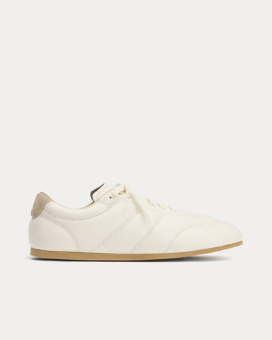 Lemaire Soft Runner Shiny Nappa Lamb Milk Low Top Sneakers
