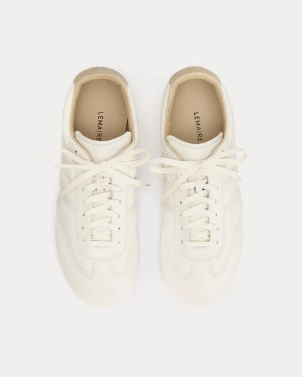 Lemaire Soft Runner Shiny Nappa Lamb Milk Low Top Sneakers - 2