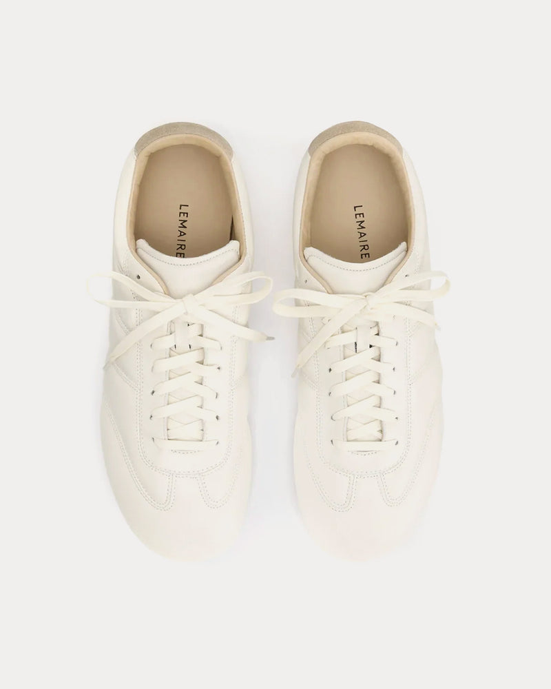 Lemaire Soft Runner Shiny Nappa Lamb Milk Low Top Sneakers - 2