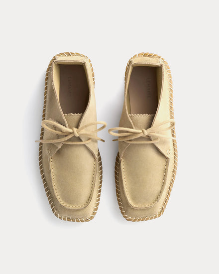 Lemaire Desert Moccasins Suede Kraft Beige Boots - 2