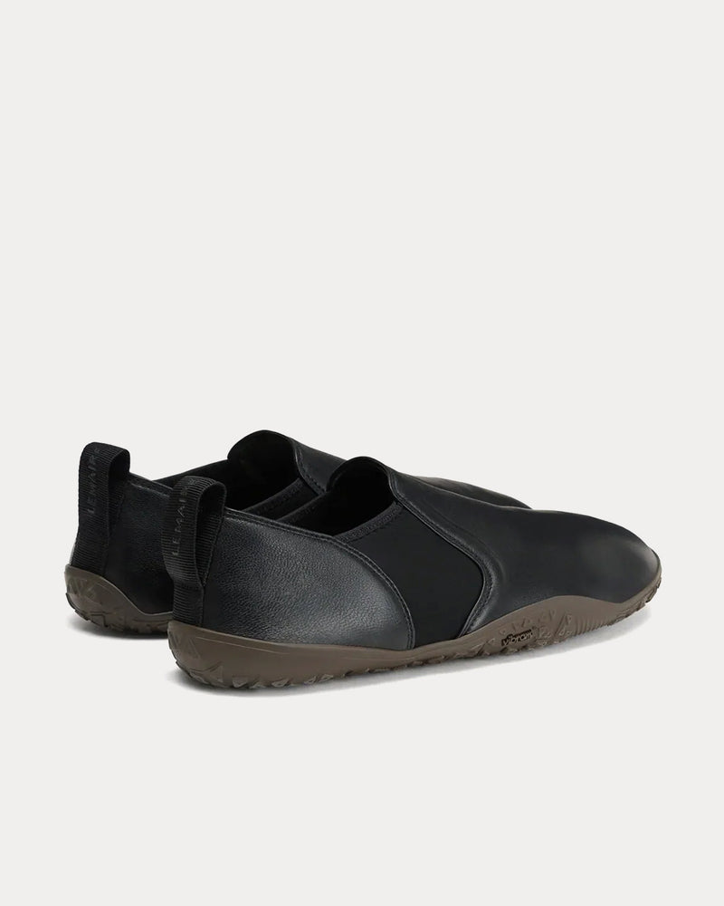 Lemaire Vibram Glove Shiny Nappa Lamb Black Slip On Sneakers - 4