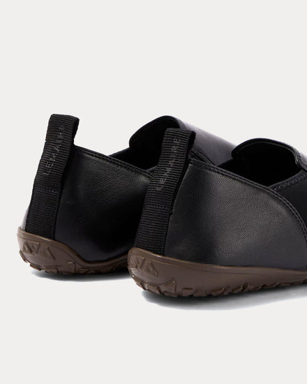 Lemaire Vibram Glove Shiny Nappa Lamb Black Slip On Sneakers - 5