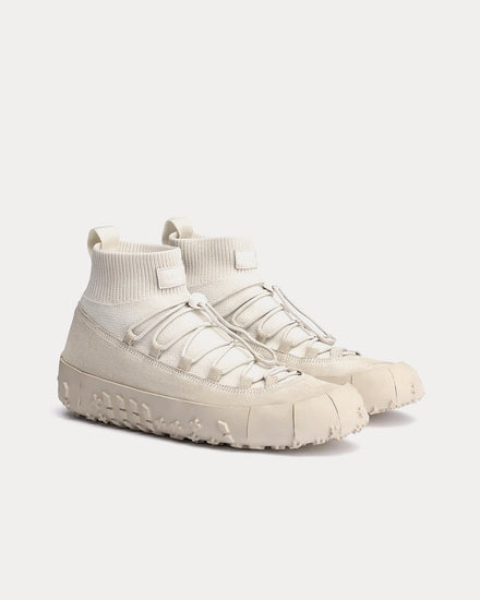 Lemaire Vibram Wrap On Soft Suede Leather Clay High Top Sneakers - 3