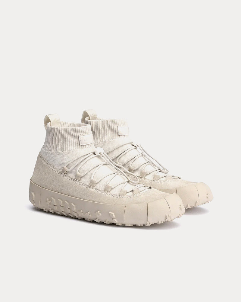 Lemaire Vibram Wrap On Soft Suede Leather Clay High Top Sneakers - 3