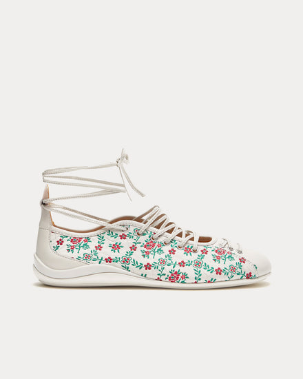 Lili Curia Isolde Ballet Jacquard Floral Low Top Sneakers - 1