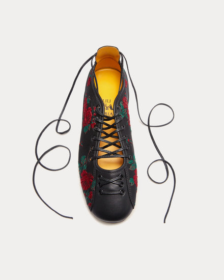 Lili Curia Isolde Ballet Rose Jacquard Low Top Sneakers - 3