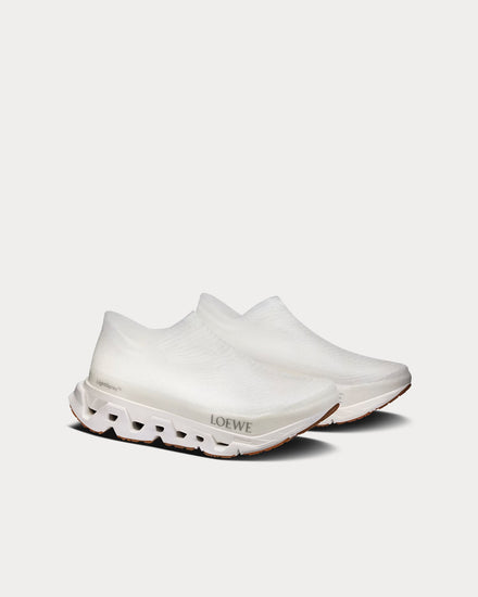 On Running x Loewe LightSpray Cloudmonster White Running Shoes - 3