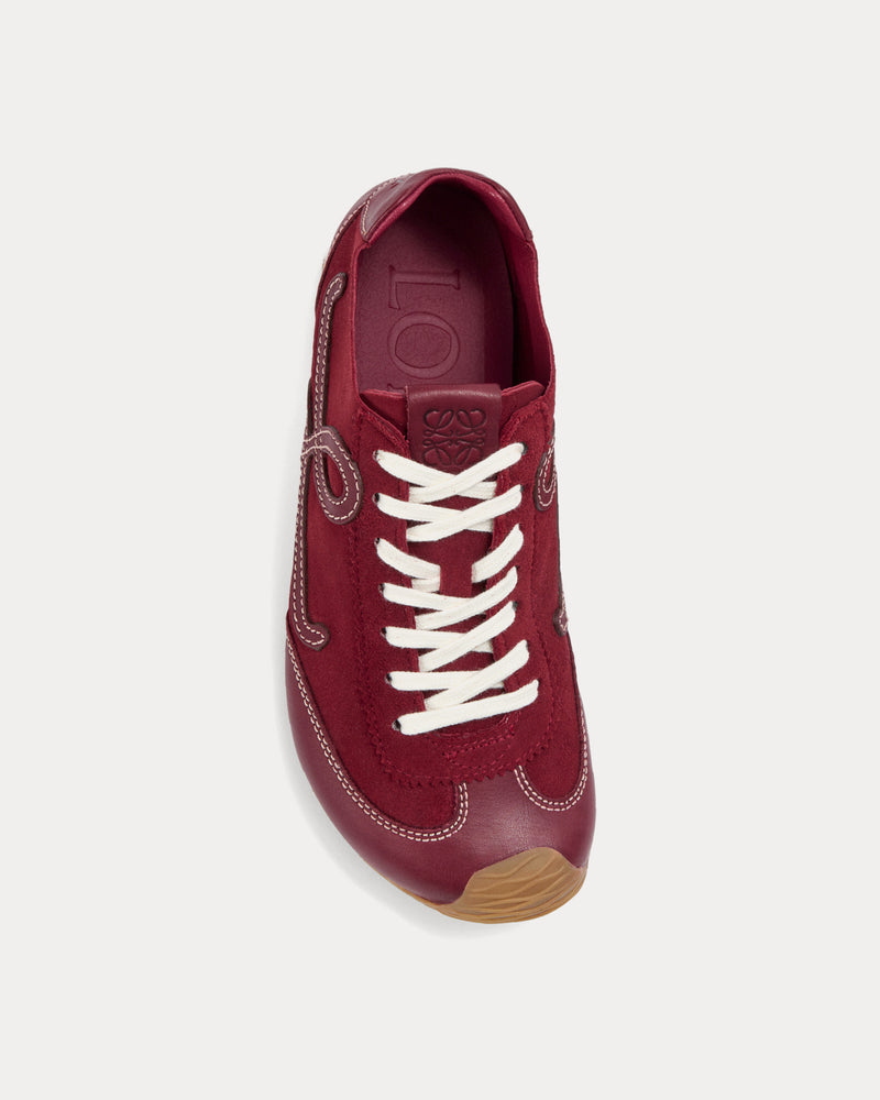 Loewe Ballet Runner 2.0 Unlined Burgundy Low Top Sneakers - 2