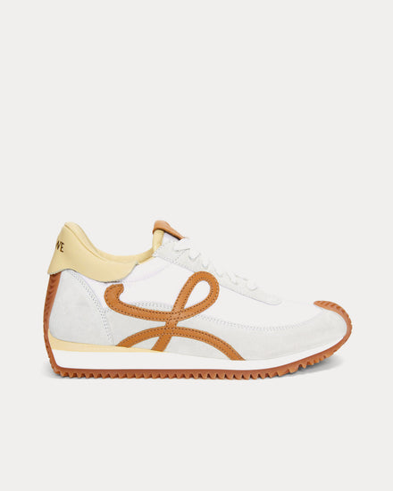 Loewe Flow Runner Nylon & Suede White / Medium Concealer Low Top Sneakers - 1