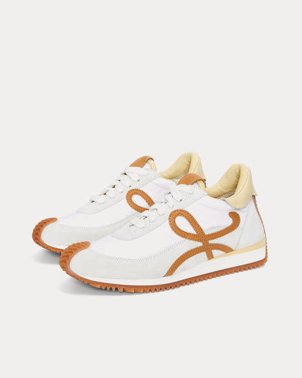Loewe Flow Runner Nylon & Suede White / Medium Concealer Low Top Sneakers - 2