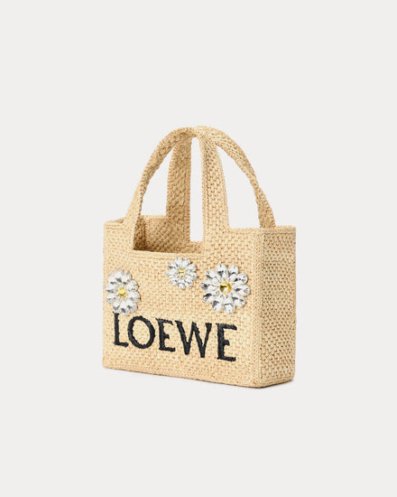 Loewe x Paula's Ibiza Mini LOEWE Font Raffia 'Daisy Gem' Tote Bag - 2
