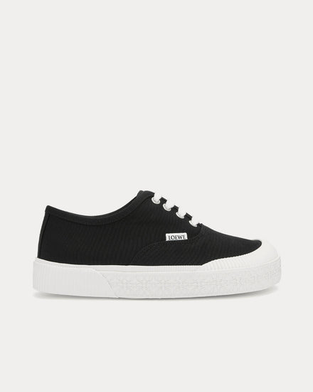 Loewe Terra Vulca Canvas Black / White Low Top Sneakers - 1