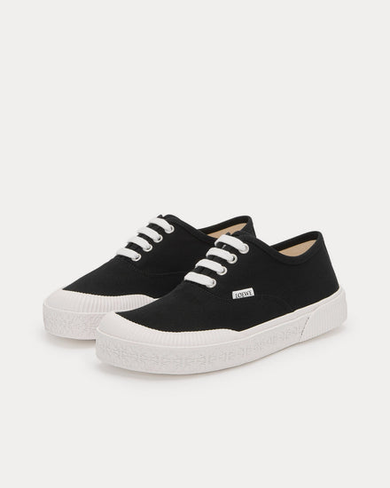 Loewe Terra Vulca Canvas Black / White Low Top Sneakers - 2